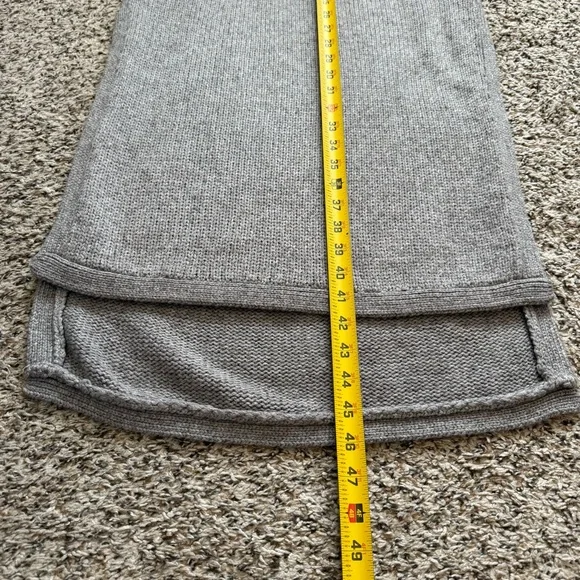 Nomad by Morgan Carper Women’s Grey Knit Tassel Turtleneck Sleeveless Dress Med - Picture 6 of 14